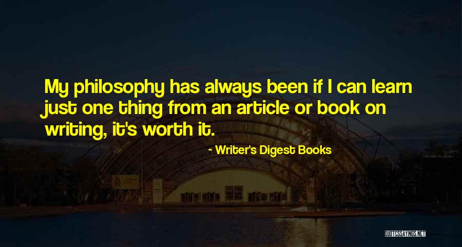 Writing An Article Quotes By Writer's Digest Books