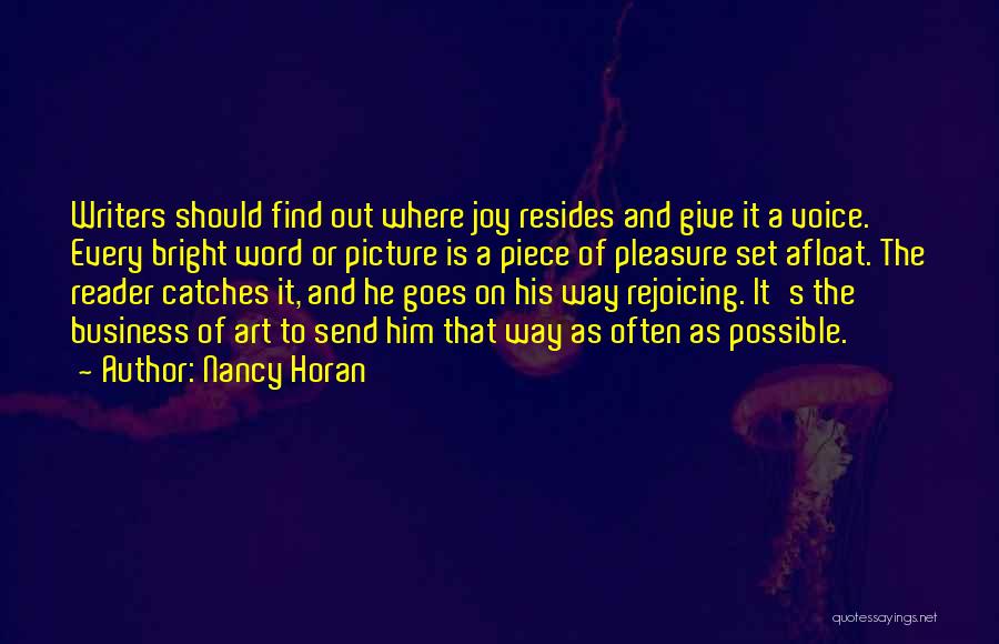 Writing And Art Quotes By Nancy Horan