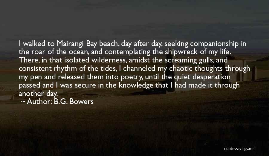 Writing And Depression Quotes By B.G. Bowers