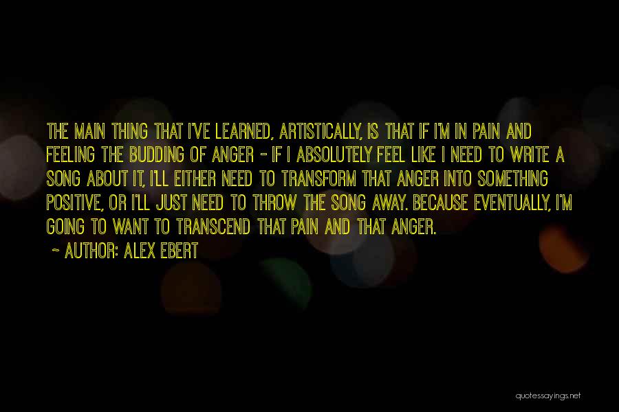 Writing And Pain Quotes By Alex Ebert