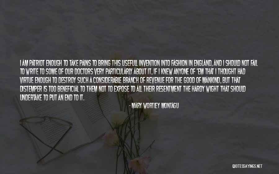 Writing And Pain Quotes By Mary Wortley Montagu