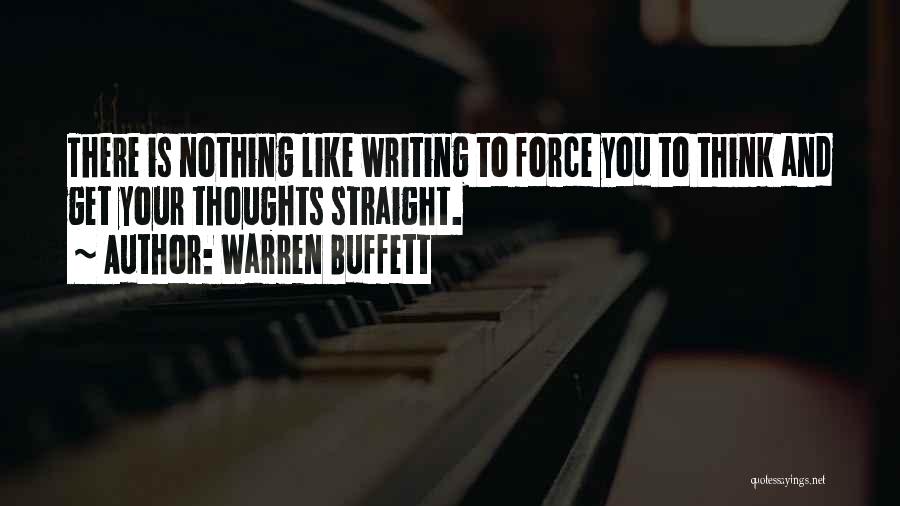 Writing And Thinking Quotes By Warren Buffett