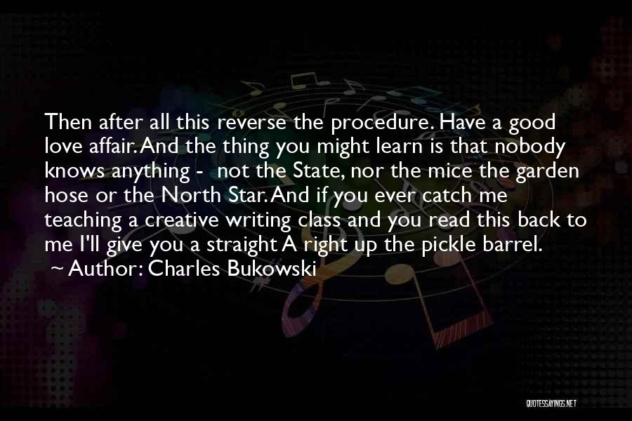 Writing Bukowski Quotes By Charles Bukowski