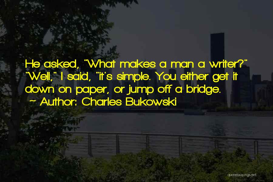 Writing Bukowski Quotes By Charles Bukowski