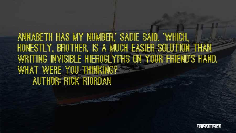 Writing By Rick Riordan Quotes By Rick Riordan