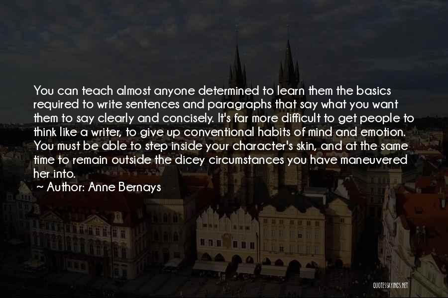 Writing Concisely Quotes By Anne Bernays