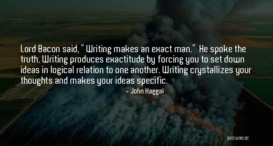 Writing Down Thoughts Quotes By John Haggai Writing Down Thoughts Quotes By John Haggai