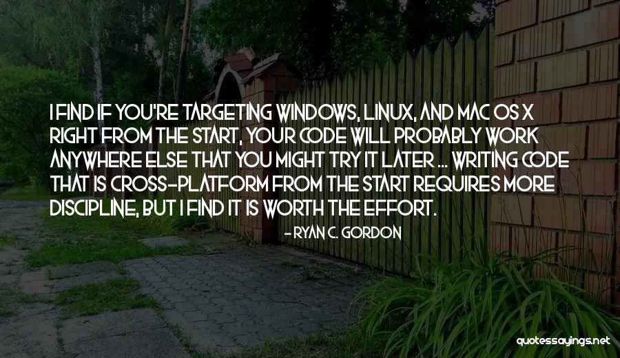 Writing Effort Quotes By Ryan C. Gordon Writing Effort Quotes By Ryan C. Gordon