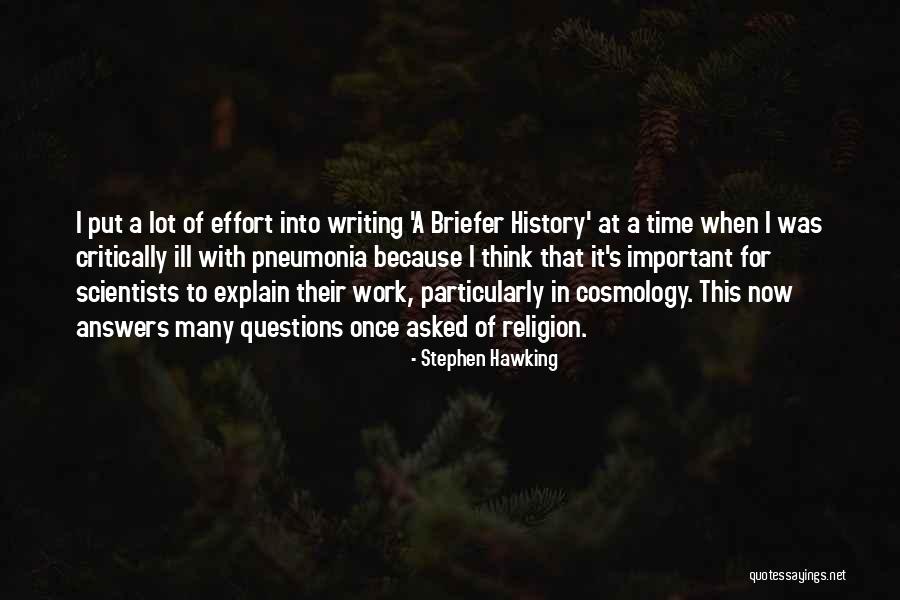 Writing Effort Quotes By Stephen Hawking Writing Effort Quotes By Stephen Hawking