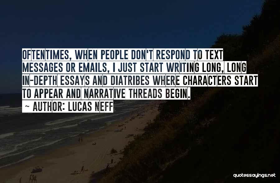 Writing Essays On Quotes By Lucas Neff