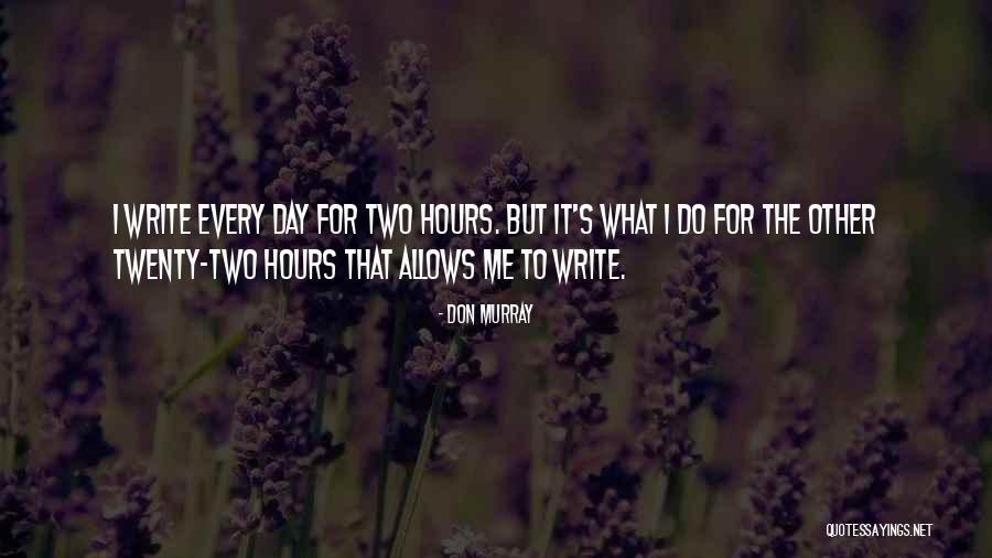 Writing Every Day Quotes By Don Murray