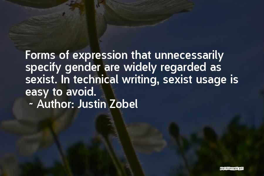 Writing Expression Quotes By Justin Zobel