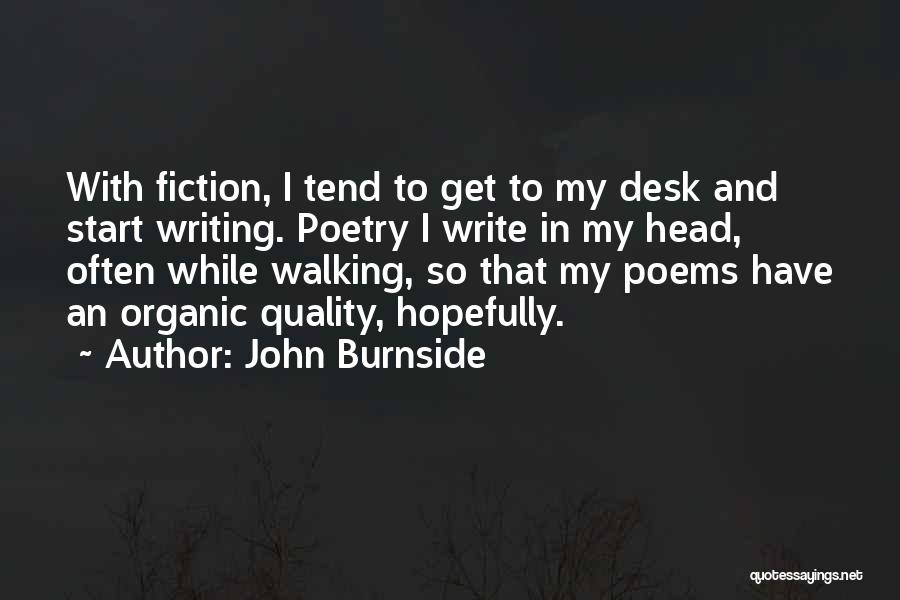 Writing Fiction Quotes By John Burnside