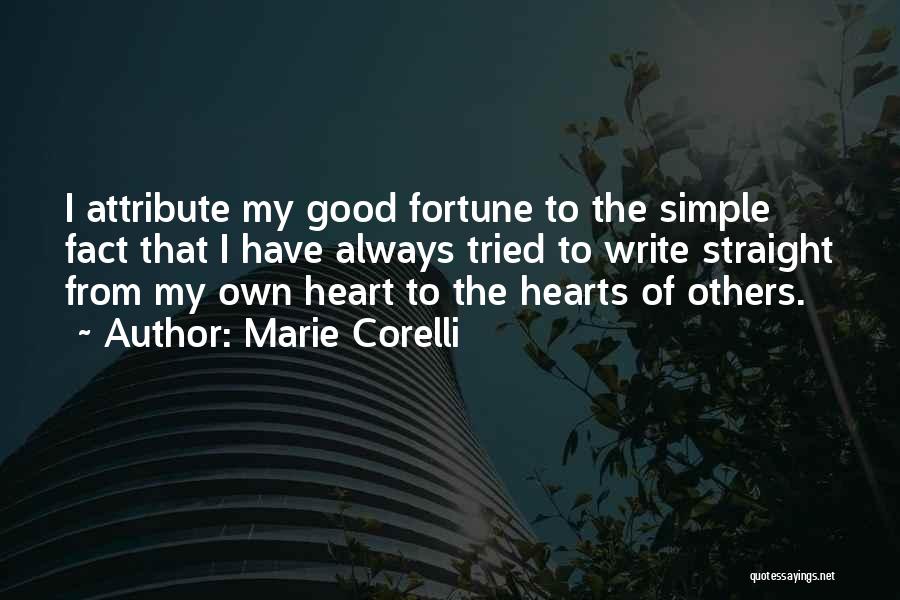 Writing From The Heart Quotes By Marie Corelli