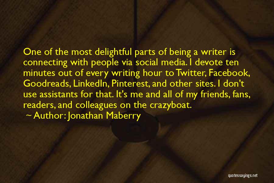 Writing Goodreads Quotes By Jonathan Maberry