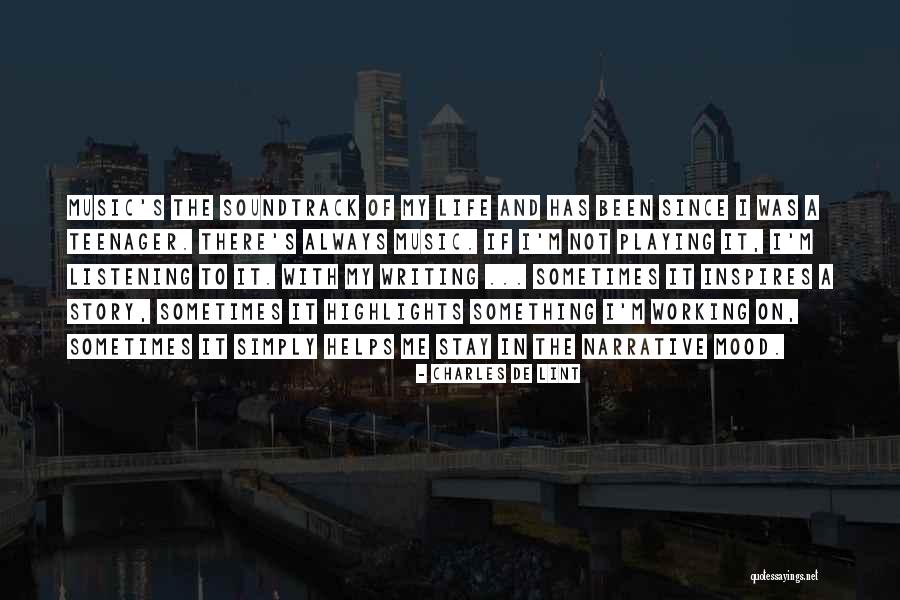 Writing Helps Quotes By Charles De Lint Writing Helps Quotes By Charles De Lint