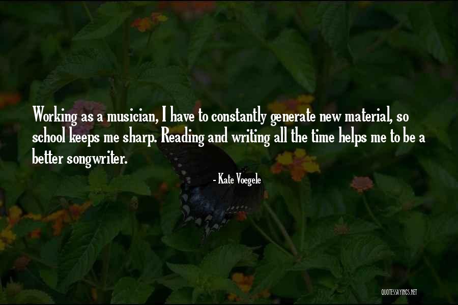 Writing Helps Quotes By Kate Voegele Writing Helps Quotes By Kate Voegele