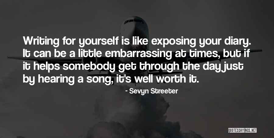 Writing Helps Quotes By Sevyn Streeter Writing Helps Quotes By Sevyn Streeter