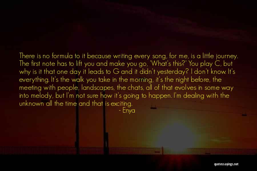 Writing In The Morning Quotes By Enya Writing In The Morning Quotes By Enya