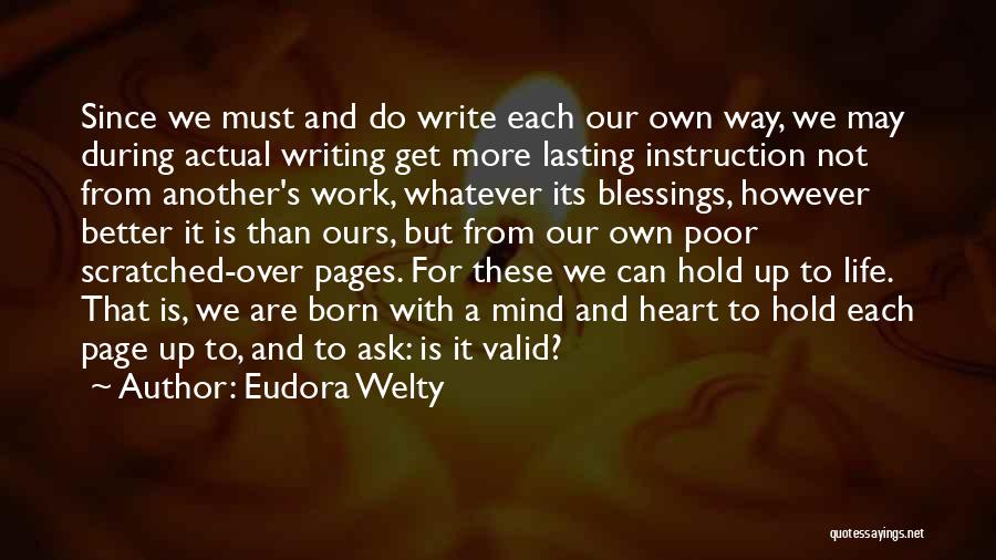 Writing Instruction Quotes By Eudora Welty