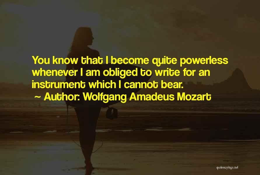 Writing Instruments Quotes By Wolfgang Amadeus Mozart