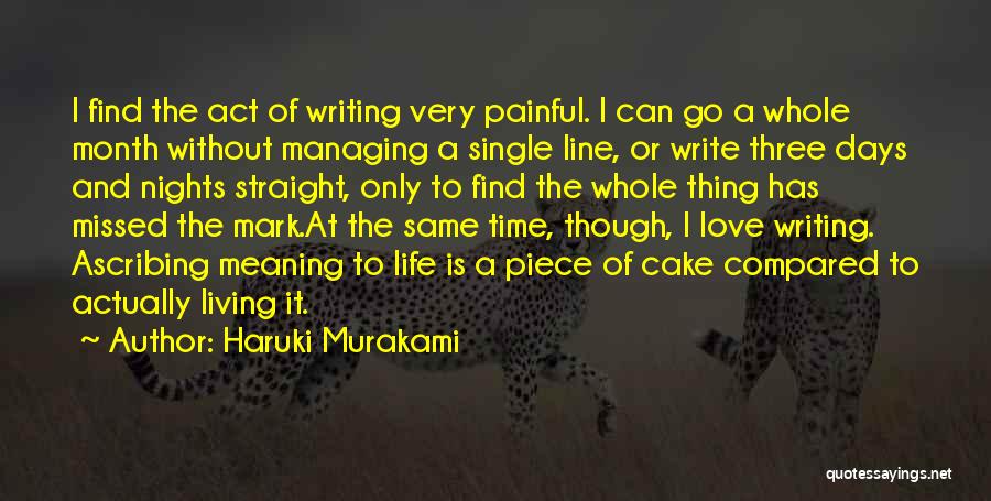 Writing Is Painful Quotes By Haruki Murakami