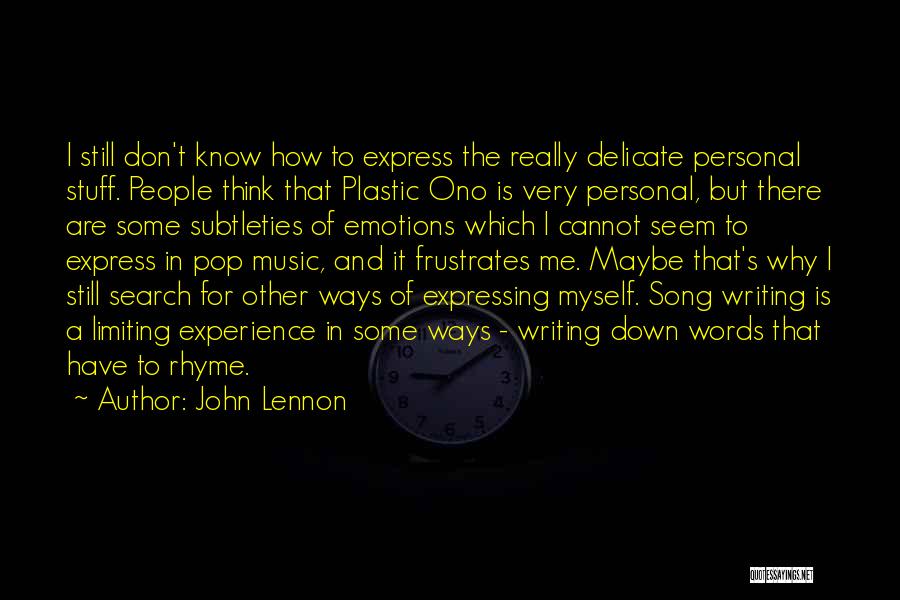 Writing Is Thinking Quotes By John Lennon