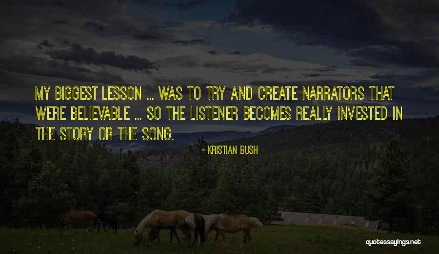 Writing Lesson Quotes By Kristian Bush Writing Lesson Quotes By Kristian Bush