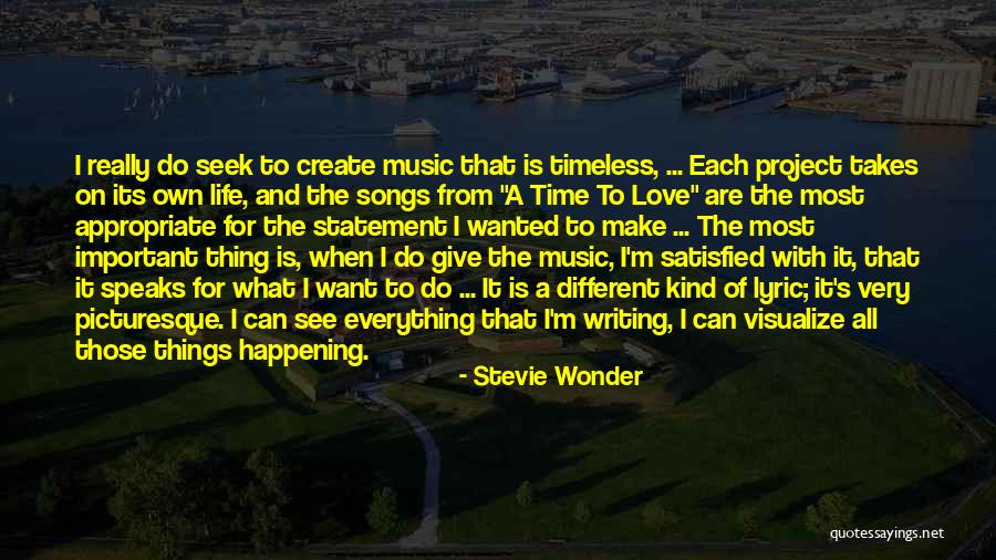 Writing Love Songs Quotes By Stevie Wonder