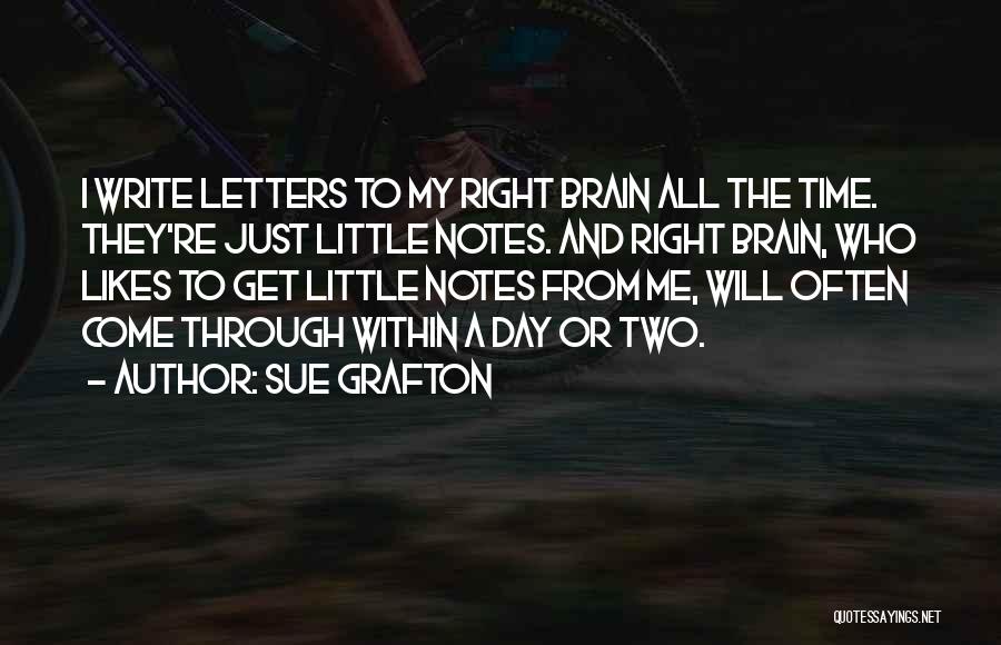 Writing Notes Quotes By Sue Grafton