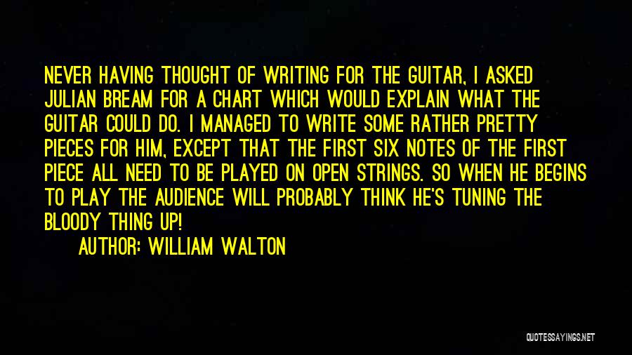 Writing Notes Quotes By William Walton
