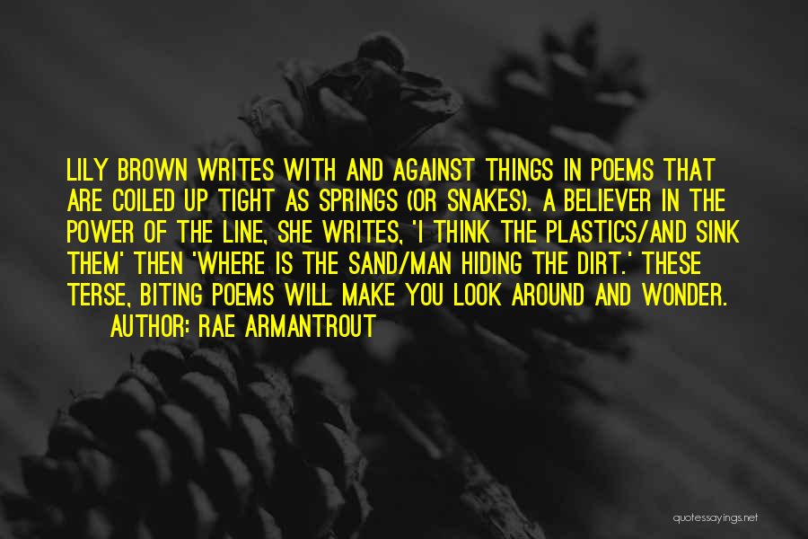 Writing On Sand Quotes By Rae Armantrout