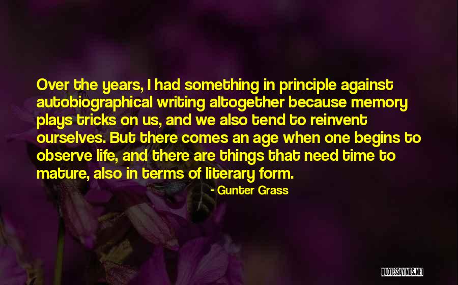 Writing Plays Quotes By Gunter Grass Writing Plays Quotes By Gunter Grass