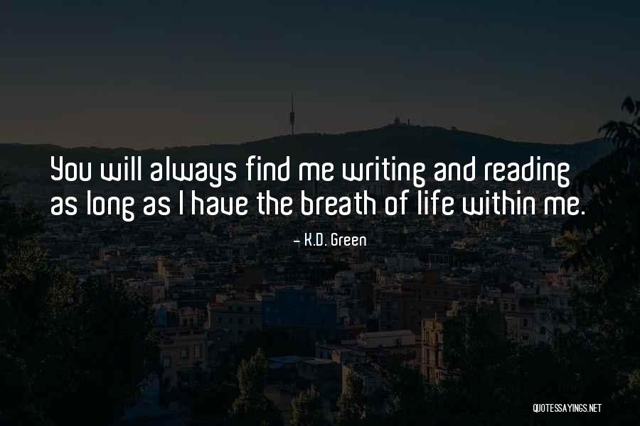 Writing Quote Quotes By K.D. Green Writing Quote Quotes By K.D. Green