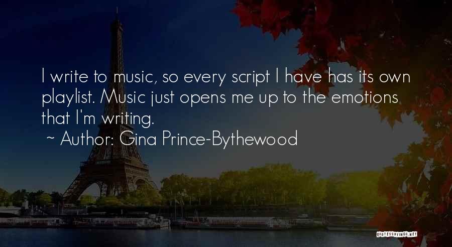 Writing Scripts Quotes By Gina Prince-Bythewood