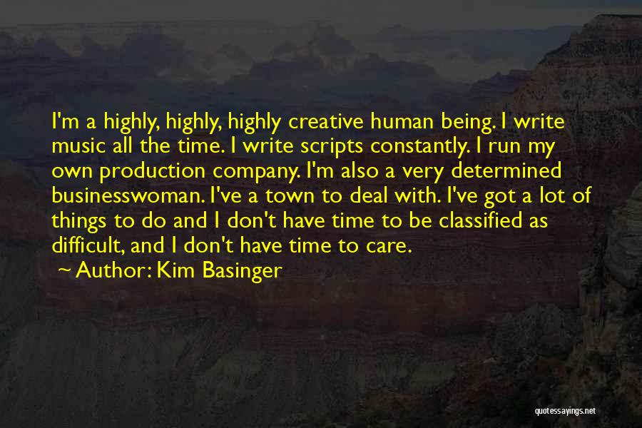 Writing Scripts Quotes By Kim Basinger