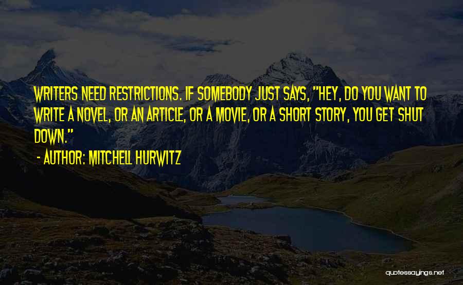 Writing Short Stories Quotes By Mitchell Hurwitz