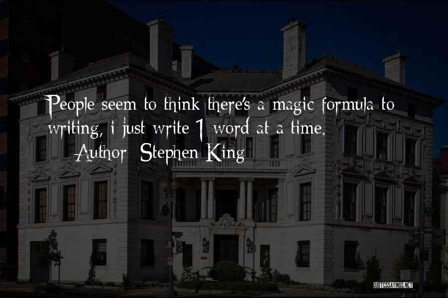 Writing Stephen King Quotes By Stephen King