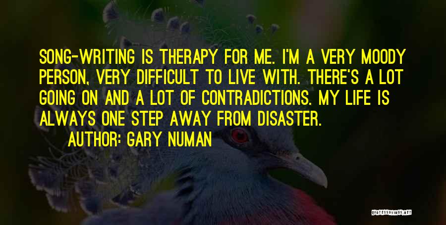 Writing Therapy Quotes By Gary Numan