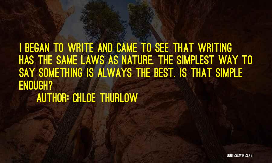 Writing Tips And Quotes By Chloe Thurlow