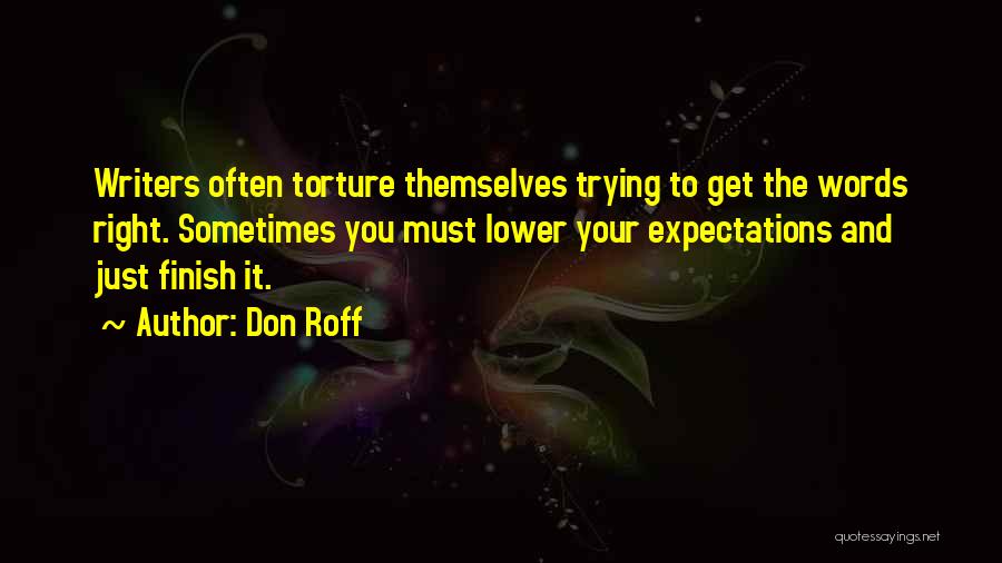 Writing Tips And Quotes By Don Roff