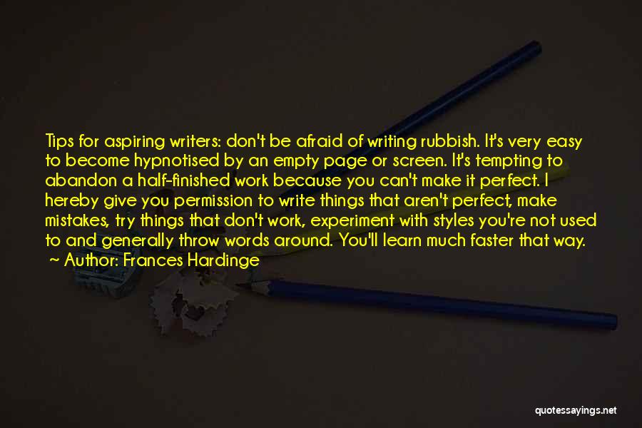 Writing Tips And Quotes By Frances Hardinge