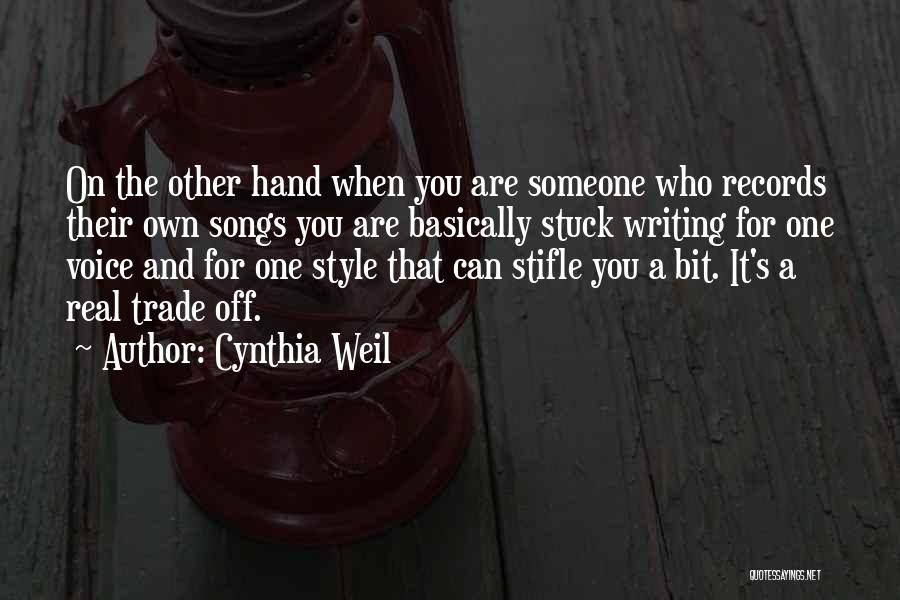 Writing Voice Quotes By Cynthia Weil