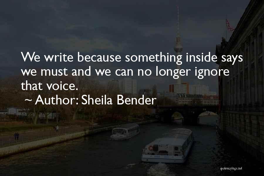 Writing Voice Quotes By Sheila Bender