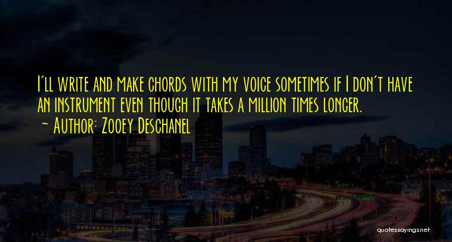 Writing Voice Quotes By Zooey Deschanel