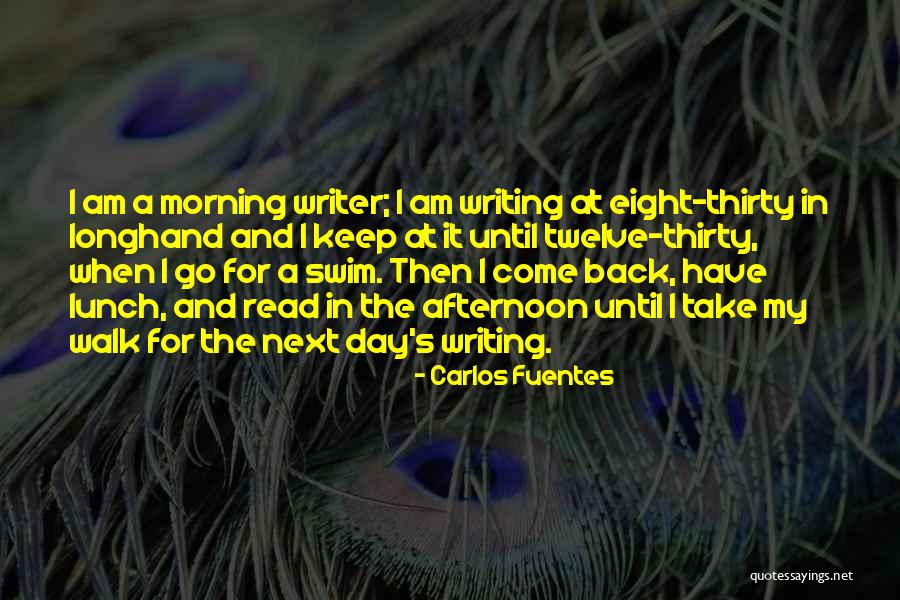 Writing When I Go Back Quotes By Carlos Fuentes Writing When I Go Back Quotes By Carlos Fuentes