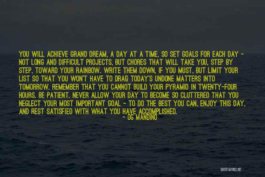 Writing Your Goals Quotes By Og Mandino Writing Your Goals Quotes By Og Mandino