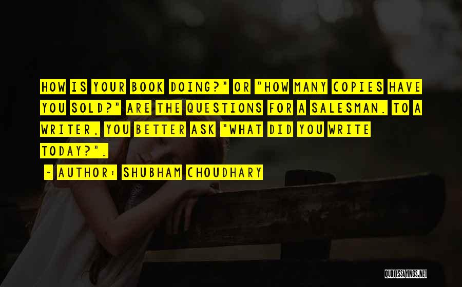 Writing Your Thoughts Quotes By Shubham Choudhary