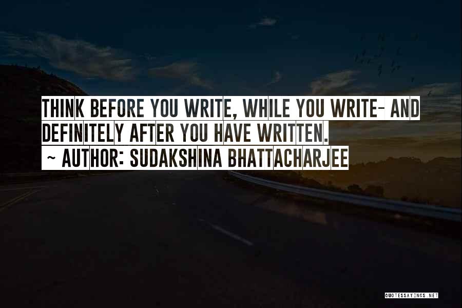 Written Communication Skills Quotes By Sudakshina Bhattacharjee