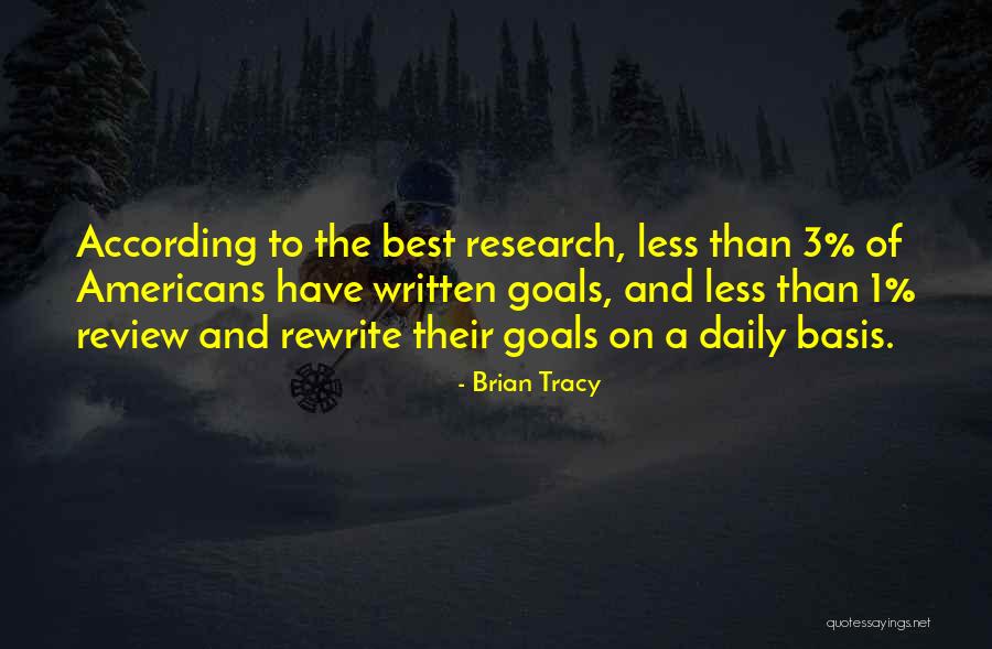 Written Goals Quotes By Brian Tracy